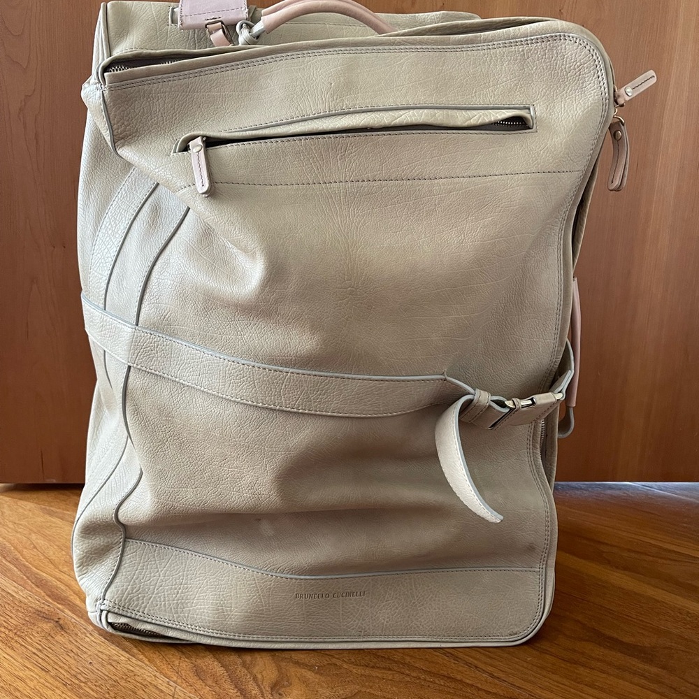 Brunello Cucinelli Grained Calfskin Suitcase